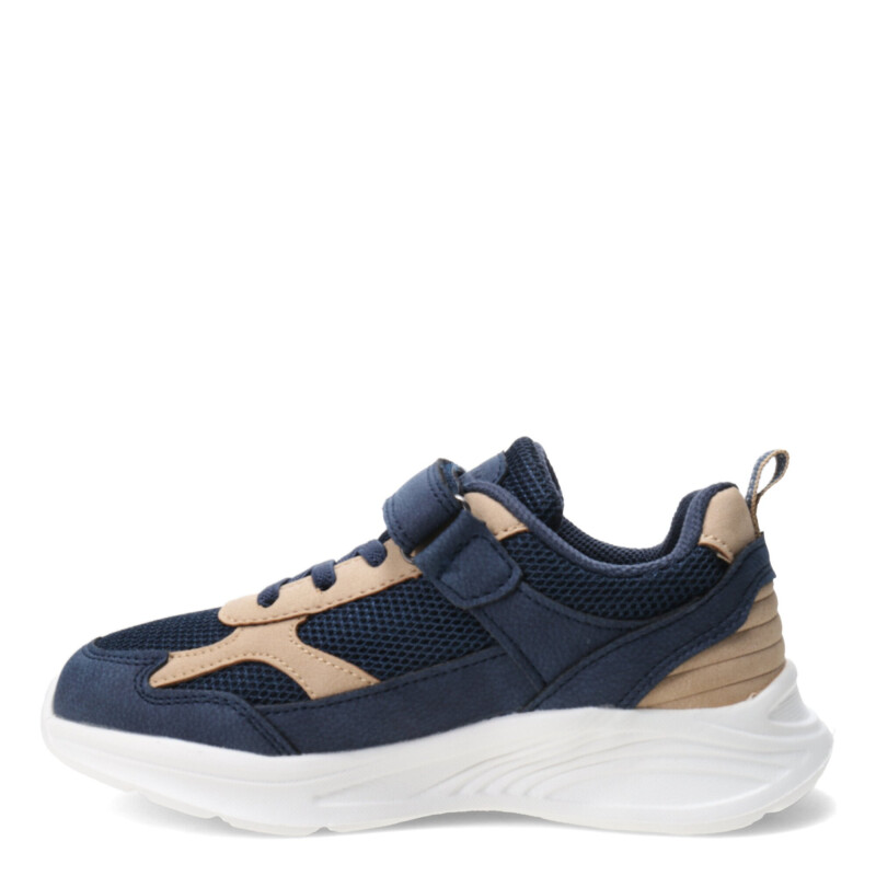 Championes de Niño Croco Kids RIANS con cordones y velcro Azul Marino