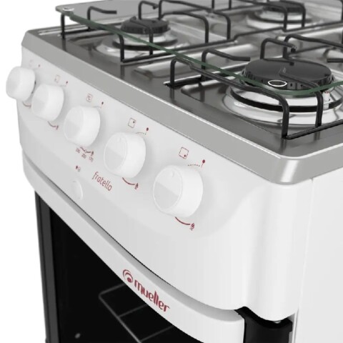 Cocina a Gas Mueller Fratello 4 Hornallas Blanca Encendido Eléctrico Cocina a Gas Mueller Fratello 4 Hornallas Blanca Encendido Eléctrico