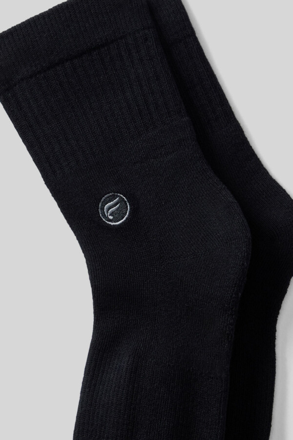 Medias The Everyday Quarter Crew Sock Unisex Black