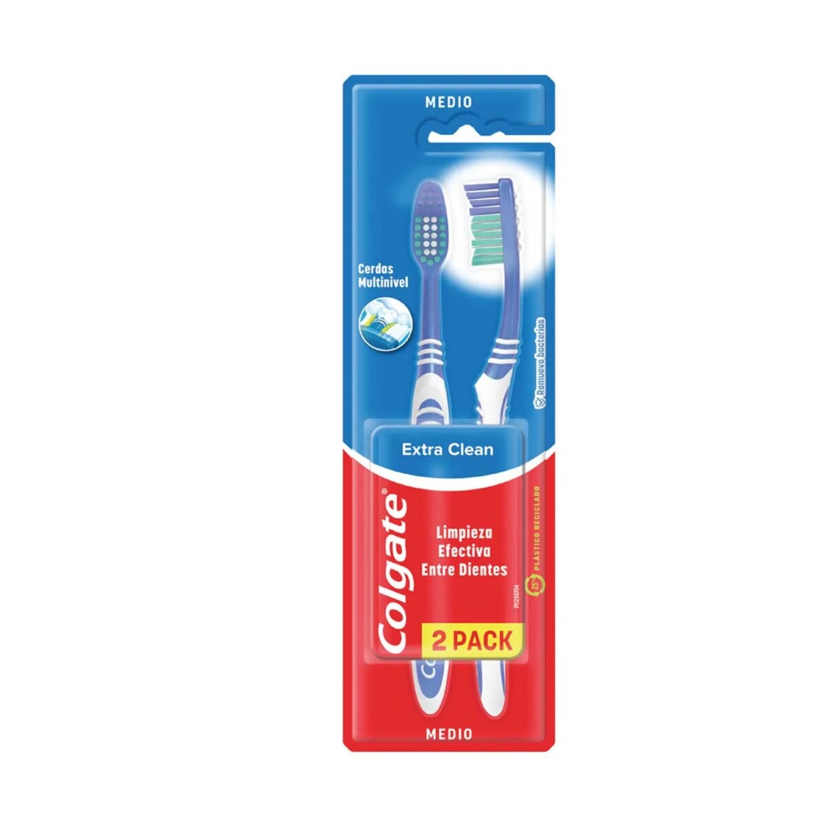 Cepillo De Dientes Colgate Extra Clean 2x1 