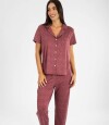 Pijama yummy melange americano mc Bordeaux