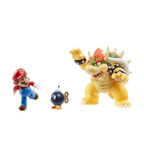 Set Figuras Articuladas Mario Vs Bowser 18 cm Mario Bros 001