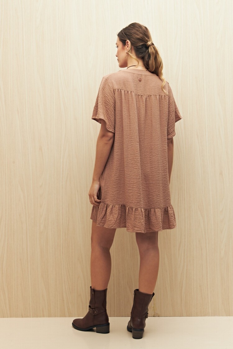 VESTIDO JILL Beige Oscuro