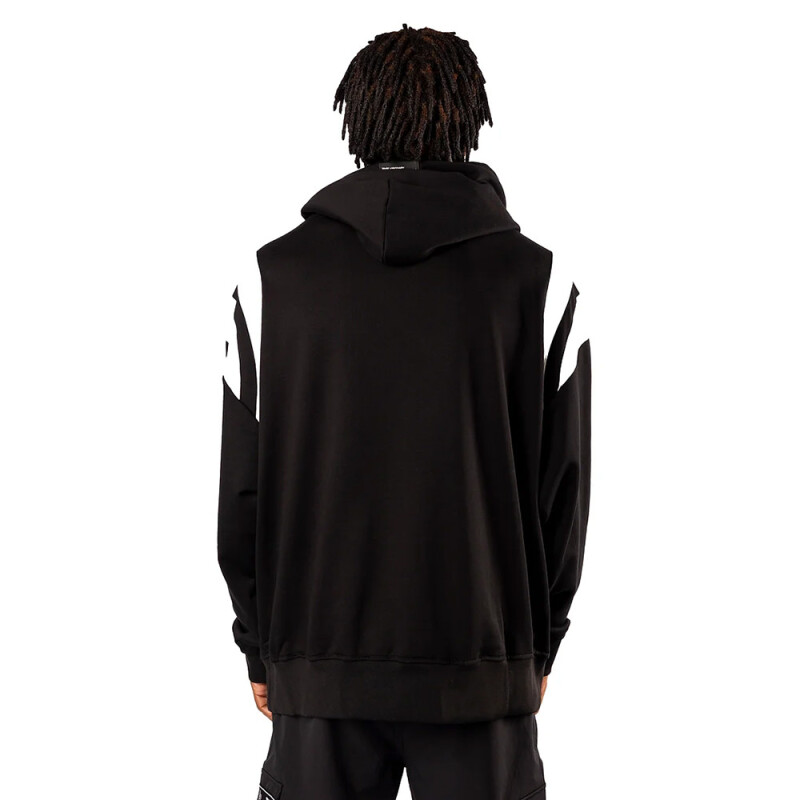 Canguro Unisex Tiffosi Sleeve Cut Negro - Blanco