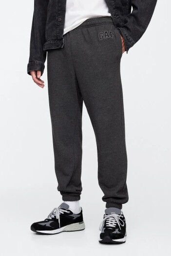 Pantalón Deportivo Sin Felpa Logo Hombre B85 Charcoal Heather