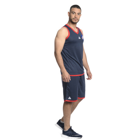 Camiseta Basketball CNdeF Ad. 21 Azul Marino, Rojo, Blanco