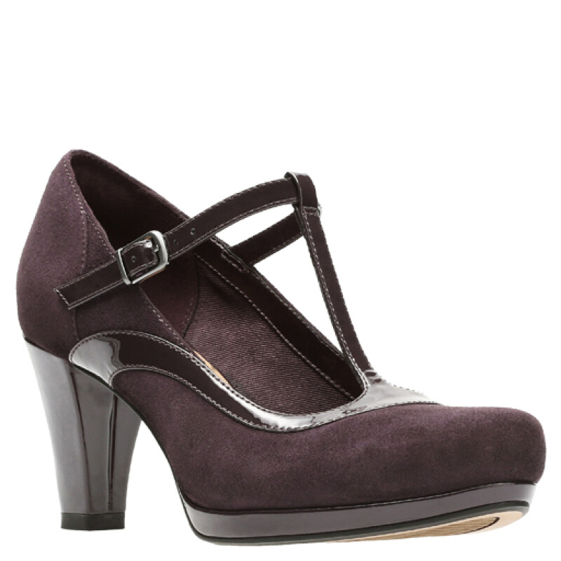 Zapato de Mujer Clarks Chorus Pitch Violeta Oscuro