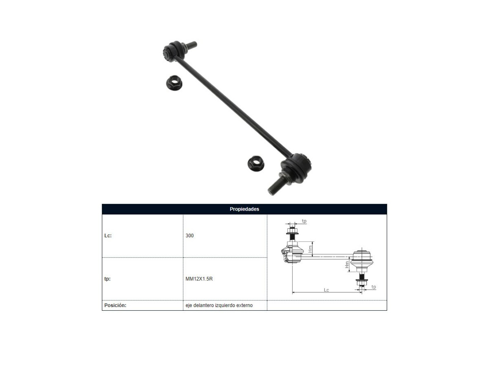 Bieleta Nissan Qashqai/X-Trail/Murano Renault Koleos 01-25 Der/Izq 