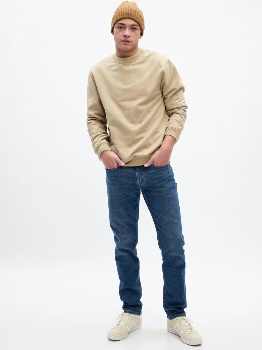 V-SLIM OPP MED LENNOX - Medium Wash 