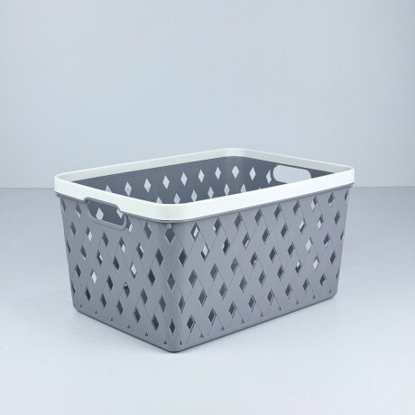 Canasto Organizador Multiuso Rectangular G – Gris Canasto Organizador Multiuso Rectangular G – Gris