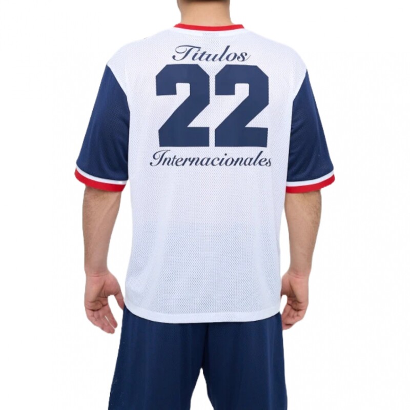 Remera Umbro Match Nacional White Blue