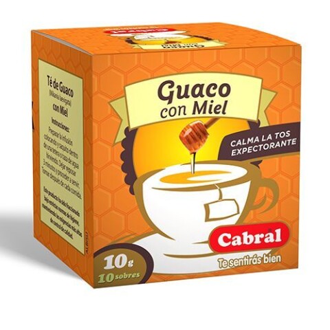 Té Guaco Y Miel Cabral 10 Unidades Cabral Guaco Y Miel X10
