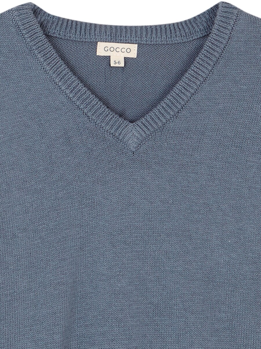 Jersey Cuello Pico Gris