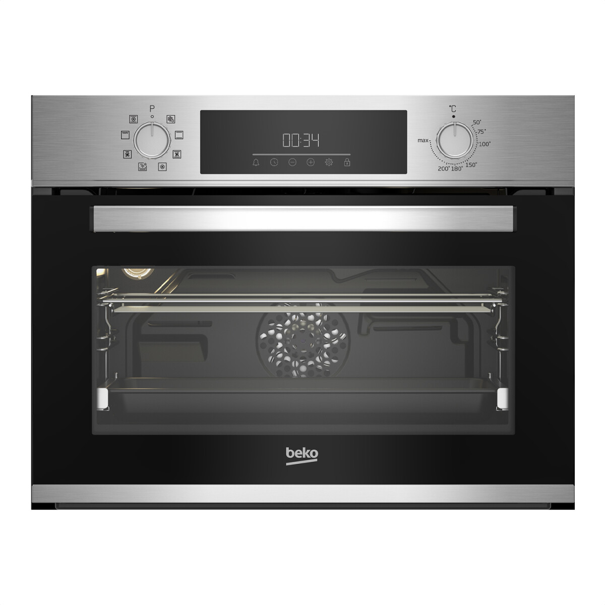 Horno De Empotrar Beko 48l Grill Convector Bbcm12300x - HORNO DE EMPOTRAR BEKO 48L BBCM12300X 