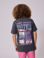 T-SHIRT VERTUNA TEEN RUSTY Gris Oscuro