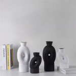 FLORERO CERAMICA 12x8.5x20CM NEGRO FLORERO CERAMICA 12x8.5x20CM NEGRO