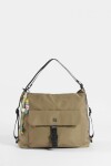 Mochila hobo con llavero verde