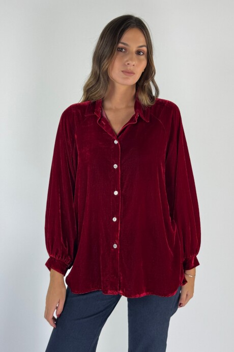 CAMISA BEYONCE Bordeaux