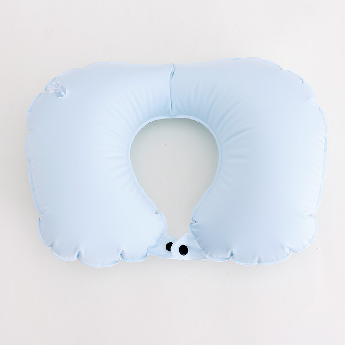 Almohada De Viaje Inflable - Color Pastel - Celeste 