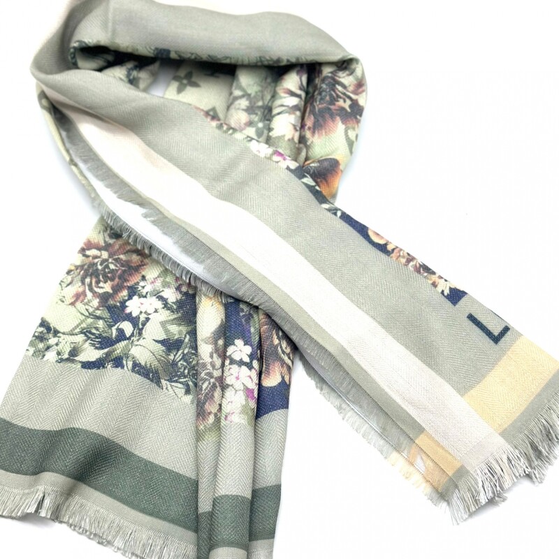 Pashmina estampada verde LV Pashmina estampada verde LV