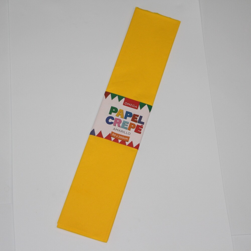 PAPEL CREPE 2MTS.X0.50 COLOR AMARILLO