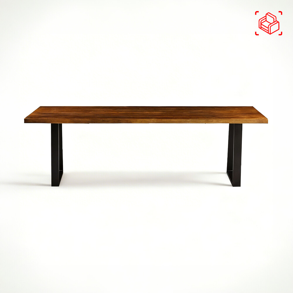 BANCO DE COMEDOR MADERA-Y-METAL MARRON YORK