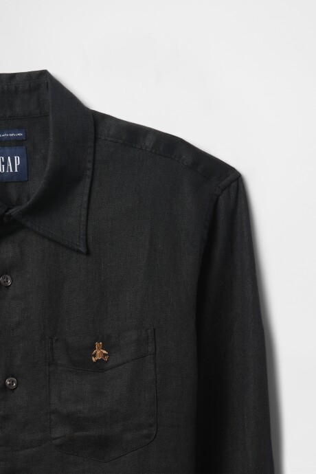 Camisa De Lino Oso Brannan Hombre Black 1