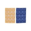Toalla de Manos Set x2 un. 100% algodón orgánico 76x51cm Happy Blue Marigold