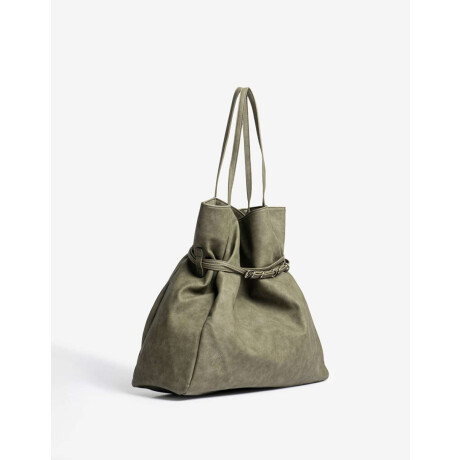 Cartera Formato Saca Chocolate Verde Oliva