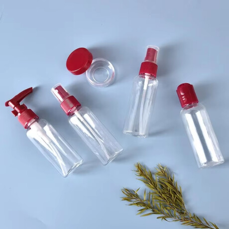 Set de frasquitos para viaje en estuche Bordeaux