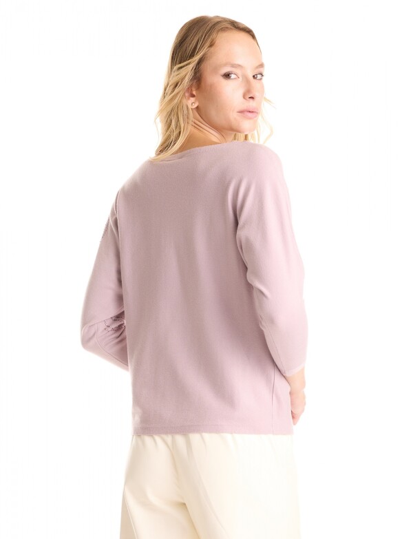 Buzo Dolman Brillos LILA