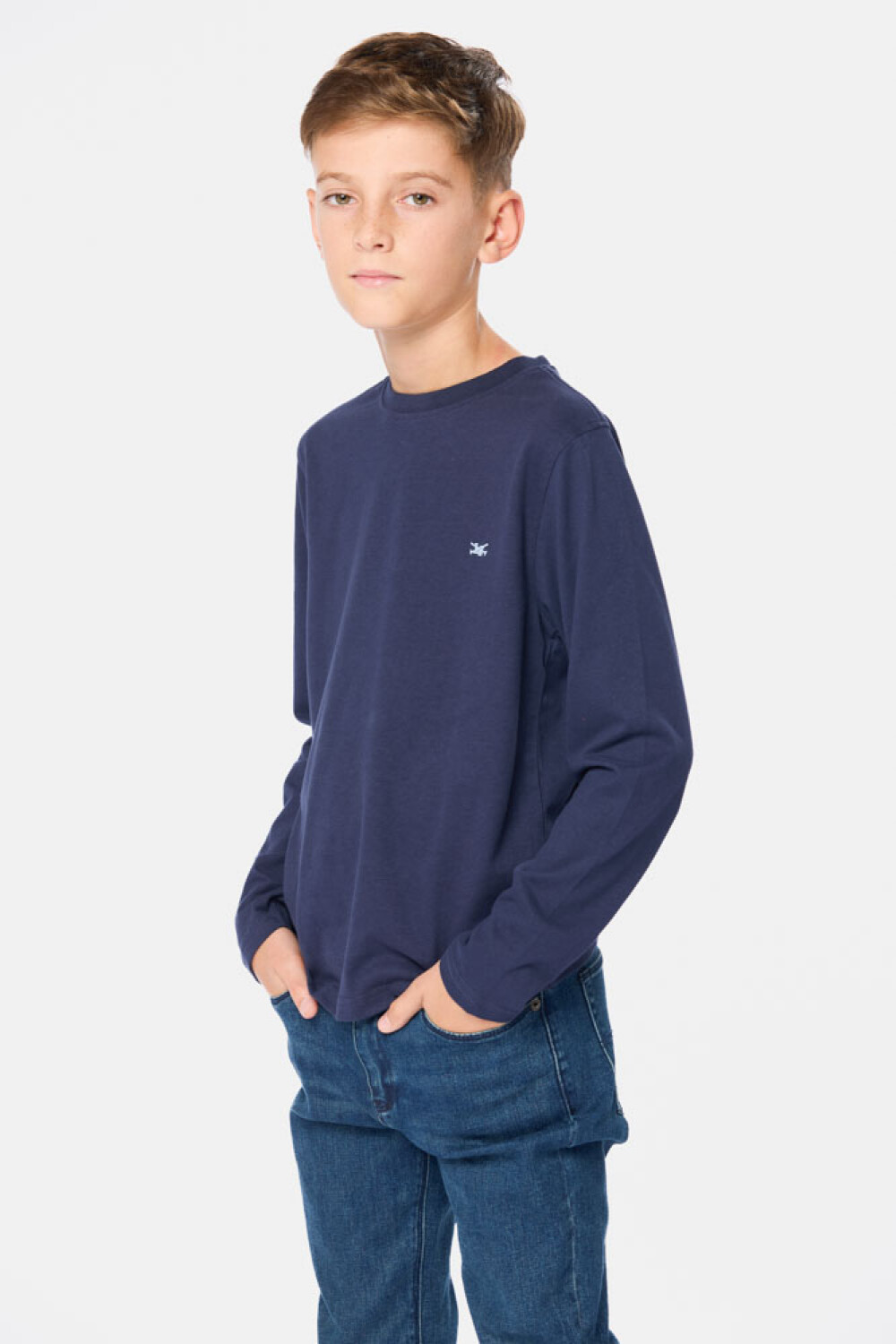 REMERA LISA Azul