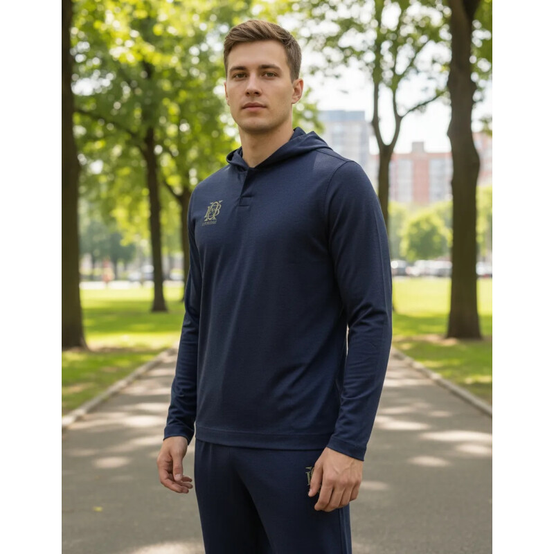 Talle XL - Buzo Azul Canguro Deportivo Entrenamiento Talle XL - Buzo Azul Canguro Deportivo Entrenamiento