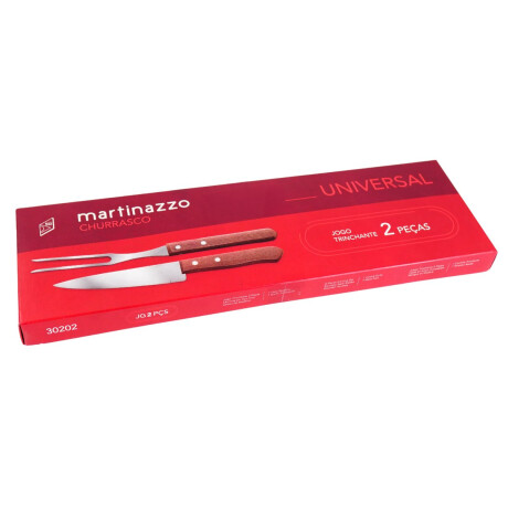 Set parrillero de 2 piezas con mango de madera Martinazzo Set parrillero de 2 piezas con mango de madera Martinazzo