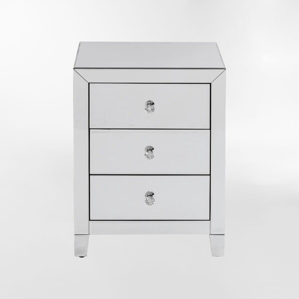 MESA DE NOCHE LUXURY Plateado - Medium