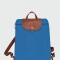 Longchamp -Mochila Longchamp plegable de nylon con cierre, Le pliage M Azul