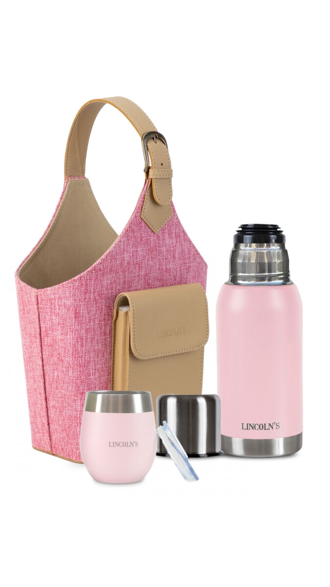 KIT MATERO NODES - TELAR FUCSIA C/ ROSA PASTEL 