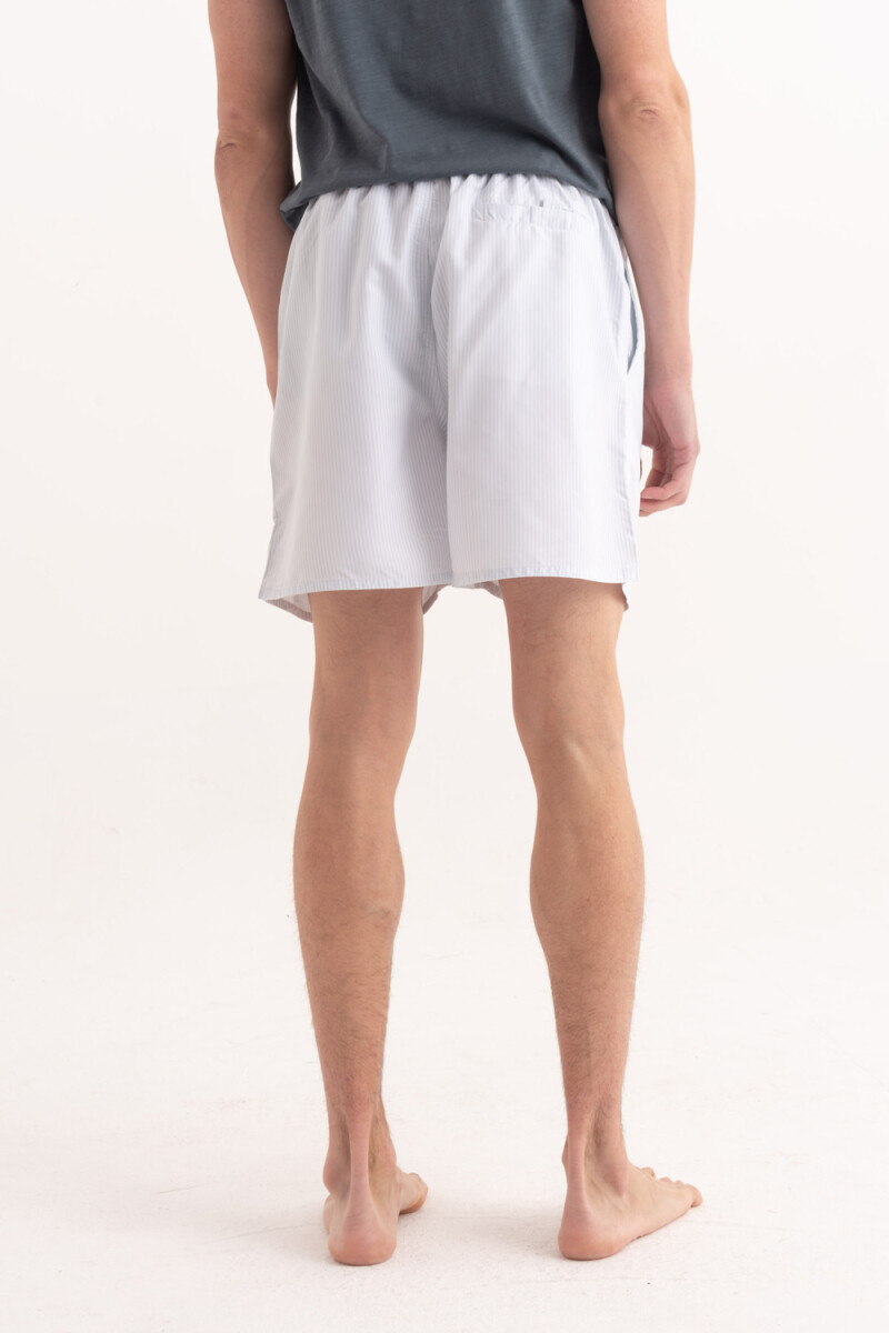 Short de baño estampado Rayas Aqua