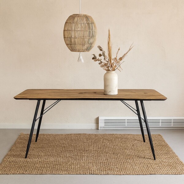 MESA DE COMEDOR ROGER NATURAL - -