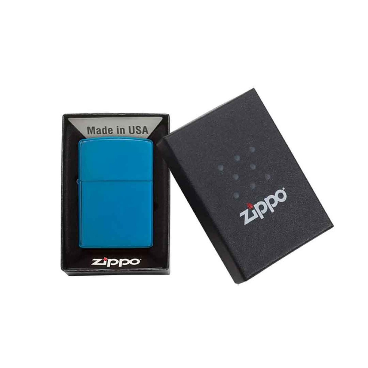 Encendedor Zippo Sapphire azul vintage 