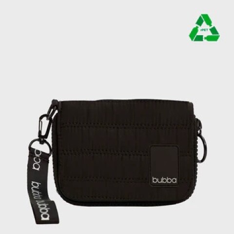 BUBBA BILLETERA MATTE BLACK VELVET MINI RPET 0