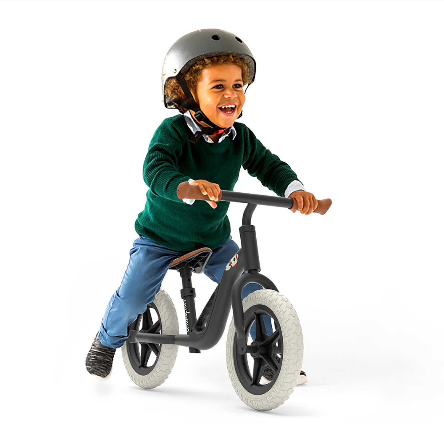 Casco Bici Bebe 10 Meses Bicicleta De Equilibro 10´ +18 Meses Negra