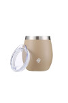 MATE TERRANO ACERO C/ TAPA 130ML ARENA