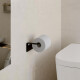 PORTA ROLLO ACERO INOXIDABLE METAL LINEA MATE COLOR NEGRO NEGRO