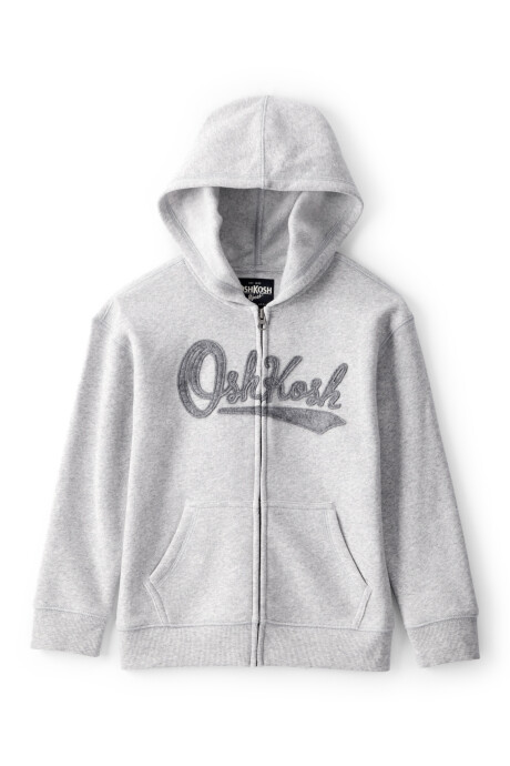 Campera de algodón con felpa, gris Sin color