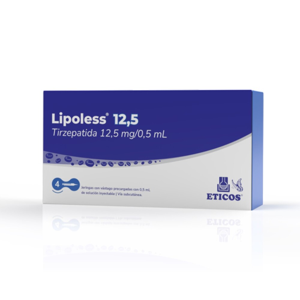 LIPOLESS 12,5 MG X 4 JERINGAS C/VASTAGO única