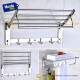 Tendedero De Pared Fijo Acero Inox P/ropa Gris