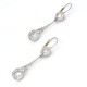 Caravanas En Oro Blanco, Brillantes Y Diamantes Caravanas En Oro Blanco, Brillantes Y Diamantes