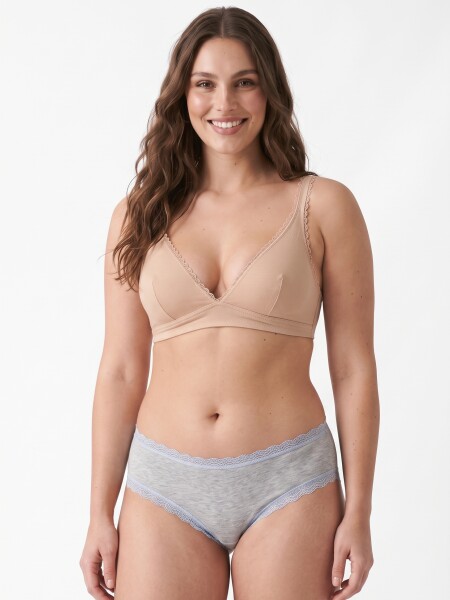 BASICO HALTER ALGODÓN NUDE