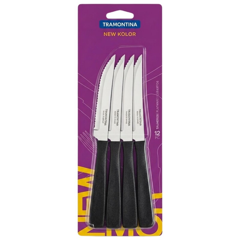 CUCHILLO NEW COLOR TRAMONTINA x12 CUCHILLO NEW COLOR TRAMONTINA x12